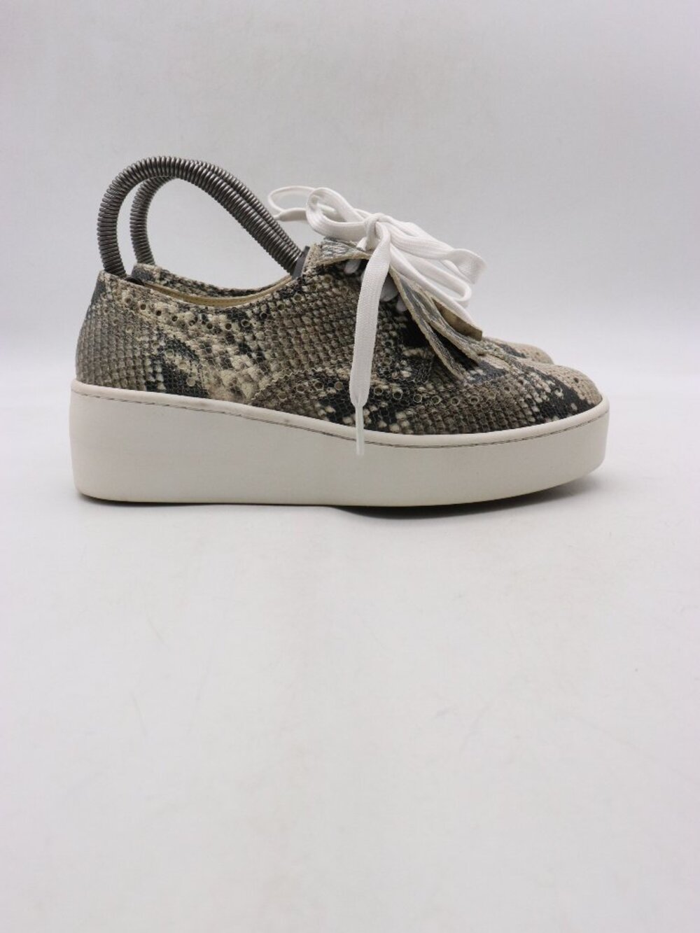 Robert Clergerie Paris Tasket Snake Print  Women's EU Size 36 B Wedge Sneakers